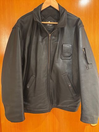 Cazadora Aviador Bison Futé Negra