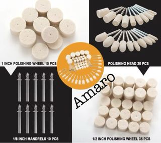 80 Discos/Almofadas/Rodas de Polimento para Dremel