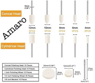 80 Discos/Almofadas/Rodas de Polimento para Dremel