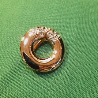 Ferma foulard vintage anni 90 oro