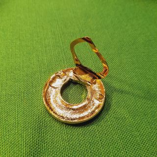 Ferma foulard vintage anni 90 oro