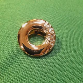 Ferma foulard vintage anni 90 oro