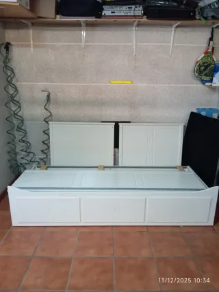 Diván Hemnes Ikea Blanco con Cajones