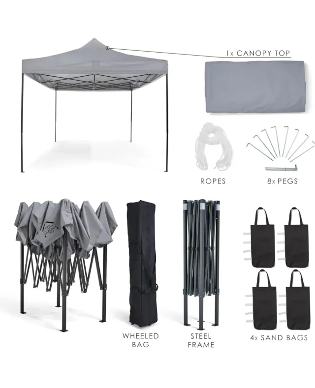 Gazebo 3x4.5m All Seasons Impermeable