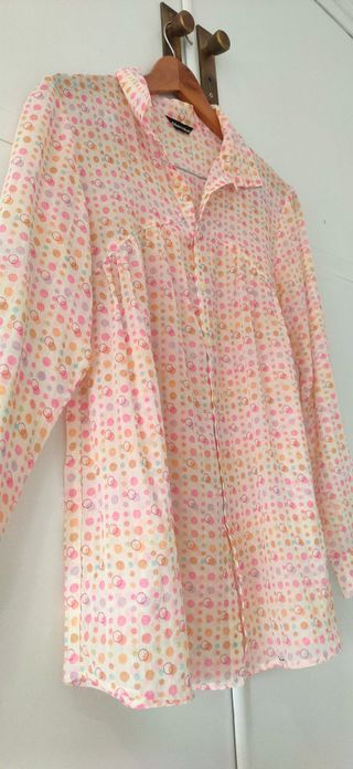 Blusa fina Chocolat lunares