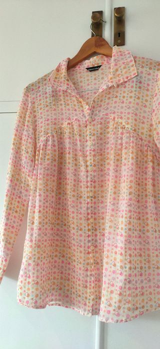 Blusa fina Chocolat lunares