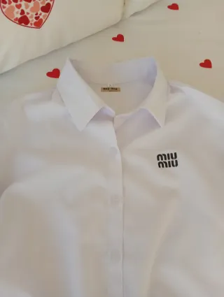 Camisa Miu Miu Blanca Mujer