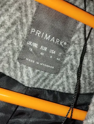 Abrigo largo Primark gris