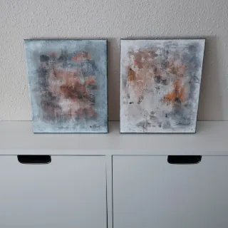 2 Quadri Astratti Decorativi