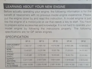 Motor de aeromodelismo. Thunder Tiger GP25 4.07cc