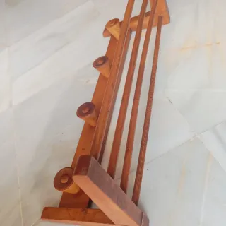 Perchero de pared madera antiguo