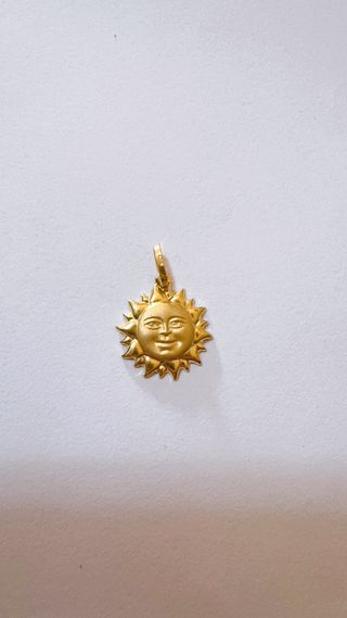 Ciondolo Sole in Oro Giallo 18kt 750