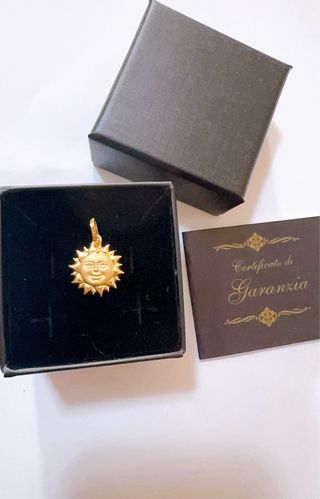 Ciondolo Sole in Oro Giallo 18kt 750