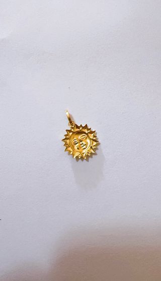 Ciondolo Sole in Oro Giallo 18kt 750