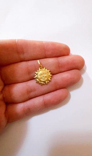 Ciondolo Sole in Oro Giallo 18kt 750
