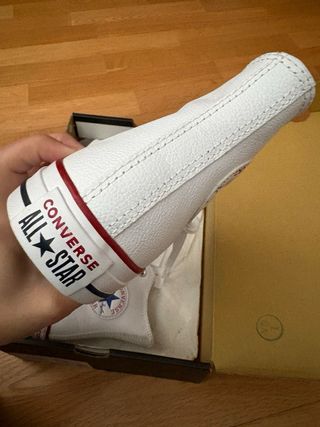 Converse All Star Piel Blancas