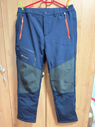 Pantalón lavoro/escursionismo HX-Sunach blu/verde