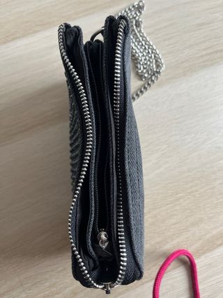 Bolso fiesta Stradivarius negro tachuelas (nuevo)