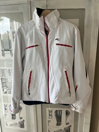 Giubbotto da sci Kjus bianco e rosso