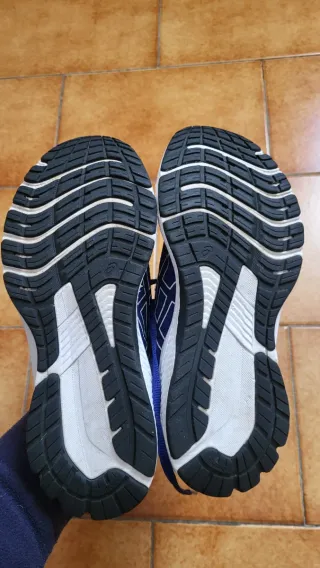 Scarpe Asics blu e bianche