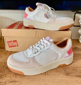 Zapatillas Fitflop Blancas y Rosas