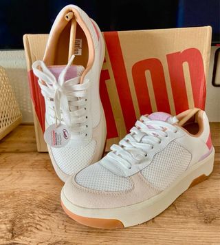 Zapatillas Fitflop Blancas y Rosas