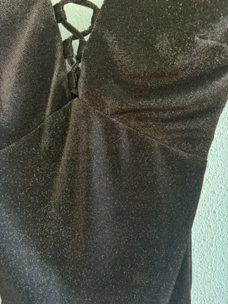 Body dorado brillante manga larga