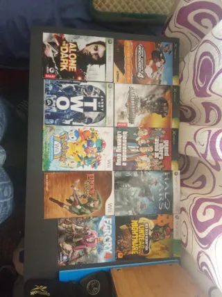 Lote de 12 Videojuegos Xbox 360 y Wii