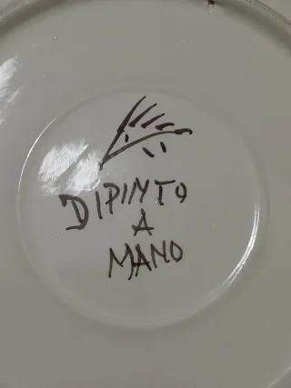 Piatto da parete decorativo in ceramica