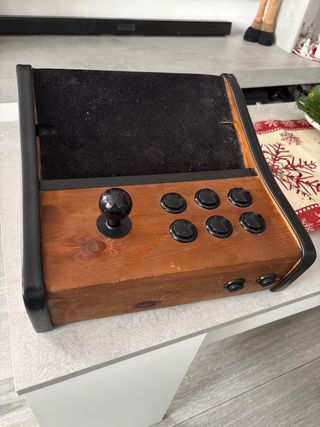 Mando Arcade Madera y Terciopelo