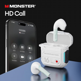 Monster XKT16 BLANCO - Auriculares Bluetooth TWS