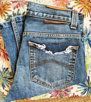 Armani Jeans Mujer Talle 38 Azul