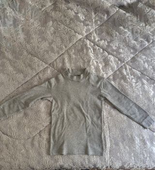 Maglia dolcevita manica lunga neutra   8/9 anni