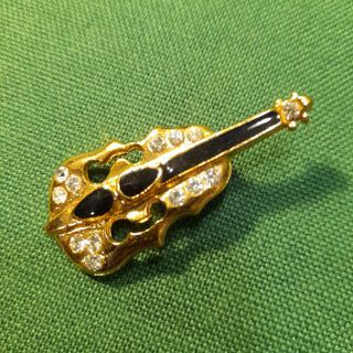 Spilla vintage violino anni '80