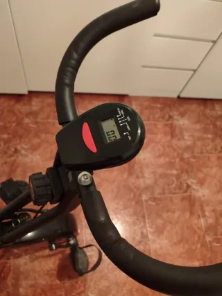 Bicicleta Estática Plegable Negra