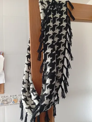 Bufanda Cuello Foulard Pañuelo con Flecos