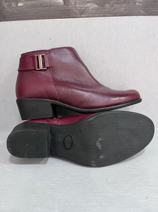 Botines Burdeos Piel Talla 38 nuevos