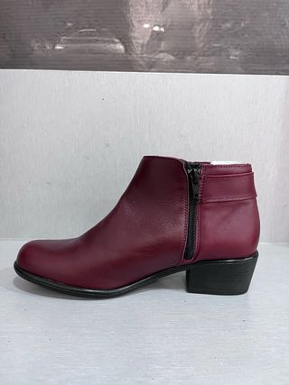 Botines Burdeos Piel Talla 38 nuevos