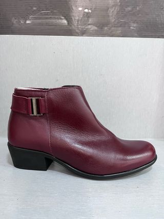 Botines Burdeos Piel Talla 38 nuevos