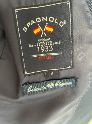 Chaqueta de vestir niño azul. Talla 8. Spagnolo.