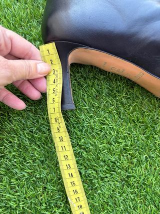 Botines de piel Pura López Tacón Negro Talla 38