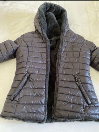 Chaqueta reversible piel y anorak