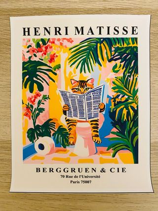 Lámina Henri Matisse Gatto in Bagno