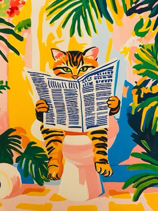 Lámina Henri Matisse Gatto in Bagno