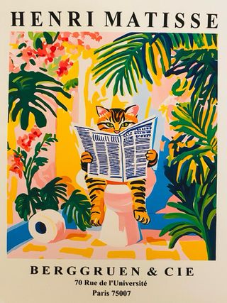 Lámina Henri Matisse Gatto in Bagno