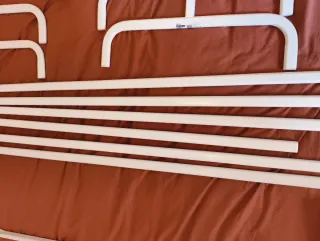 3 Appendiabiti Metallici Ikea Bianchi