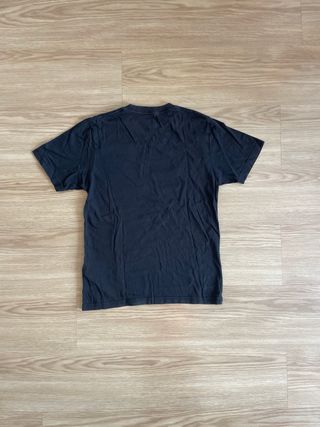 Camiseta Vans Negra Logo Blanco