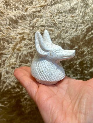 4 Vasi Canopic Portacandele in Pietra