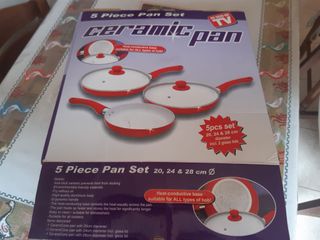 Set di 5 padelle in ceramica Ceramic Pan