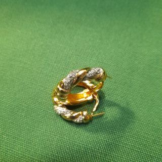 Orecchini vintage anni 80 dorati